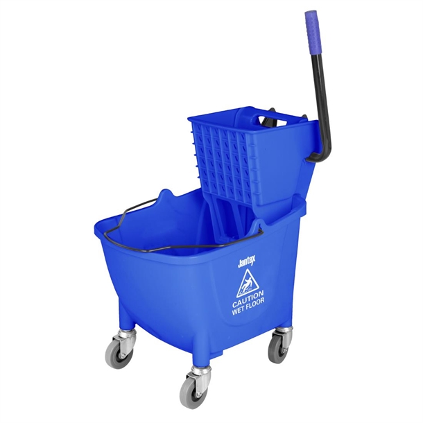 Jantex Mop Bucket with Foot Pedal Release Blue - 25ltr
