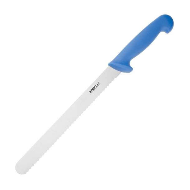 Hygiplas Gezahntes Schneidemesser Blau 24,8cm