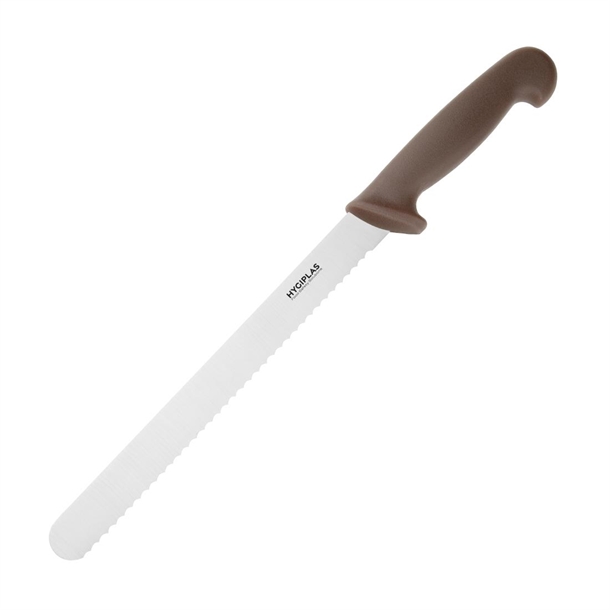 Hygiplas Gezahntes Schneidemesser Braun 24,8cm