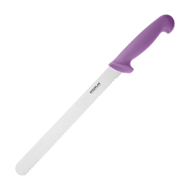Hygiplas Slicer Serrated Purple - 10"
