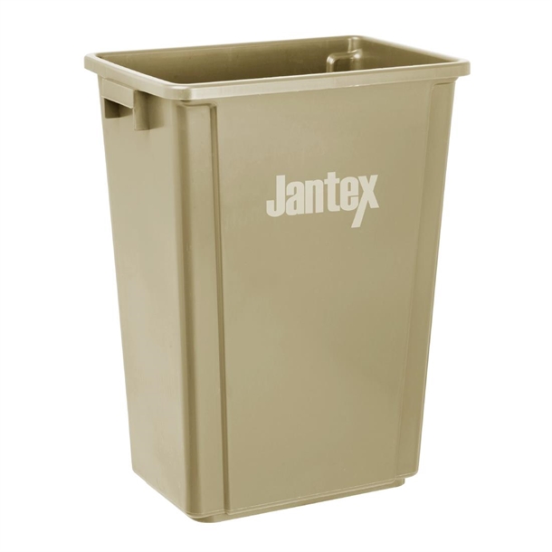Jantex Slim Mülleimer Beige 60Ltr