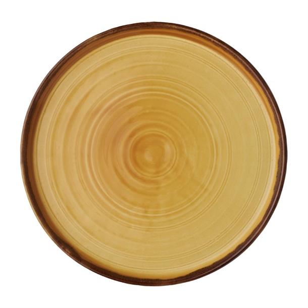 Dudson Harvest Mustard Walled Plate - 220mm (Box 6) (B2B)