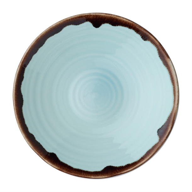 Dudson Harvest Turquoise Organic Coupe Bowl - 200mm (Box 12) (B2B)