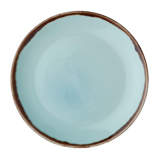 Dudson Harvest Turquoise Coupe Plate - 260mm (Box 12) (B2B)