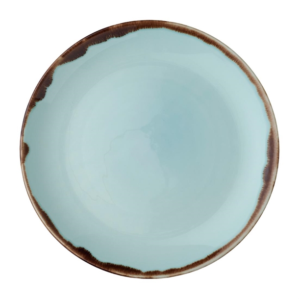 Dudson Harvest Turquoise Coupe Plate - 220mm (Box 12) (B2B)
