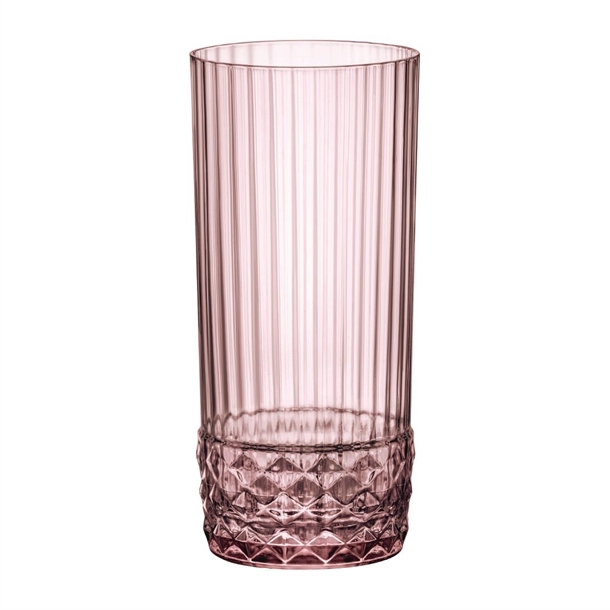 Bormioli Rocco America 20s Cooler Glasses 490ml Lilac Rose (Pack 12) (B2B)