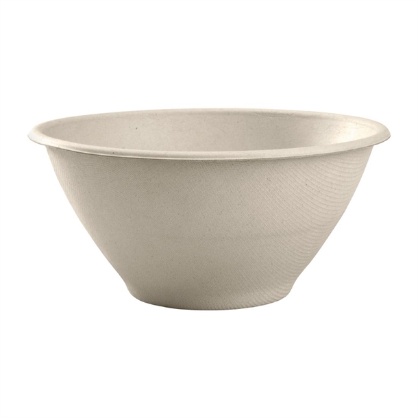 BioPak BioCane Takeaway Bowls Natural - 1420ml 48oz (Pack 400) (B2B)