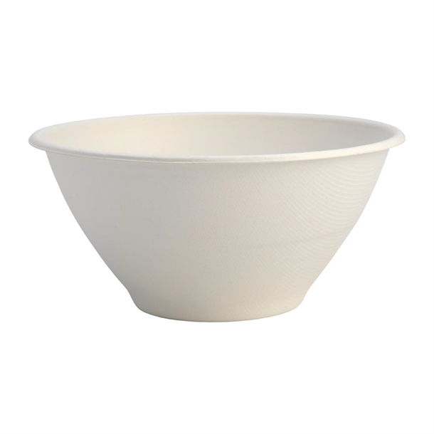 BioPak BioCane Takeaway Bowls White - 1420ml 48oz (Pack 400) (B2B)
