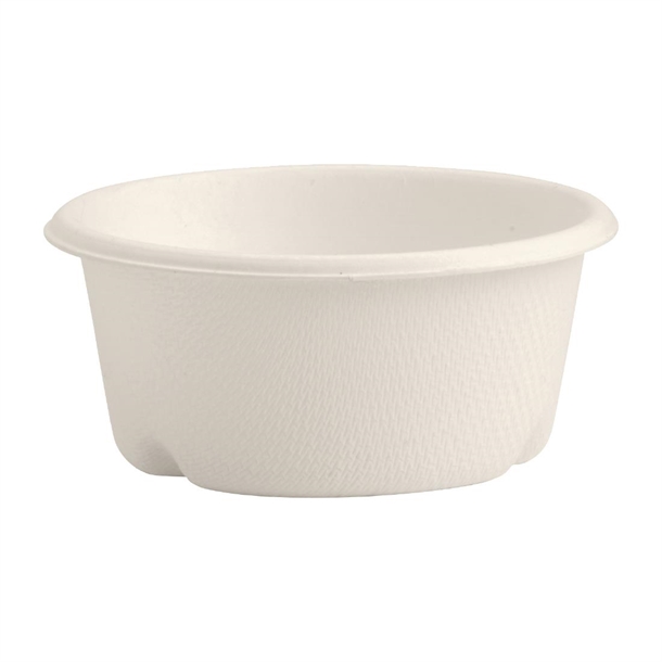 BioPak BioCane Sauce Cup 60ml White (Pack 1000)