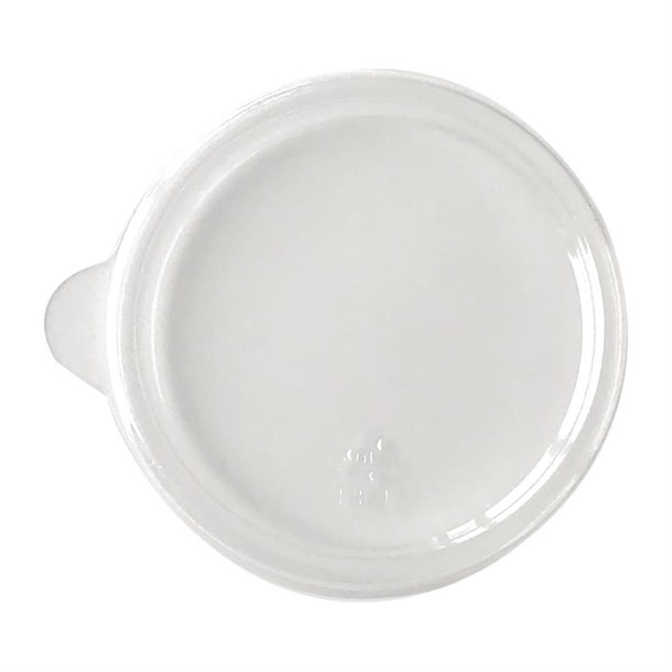 BioPak PET Lid for BioCane Sauce Cup 60ml Clear (Pack 1000) (B2B)