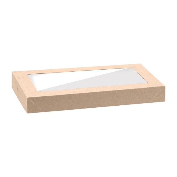 BioPak BioBoard PLA Window Lid for Catering Tray Bases Extra Small (Pack 100)