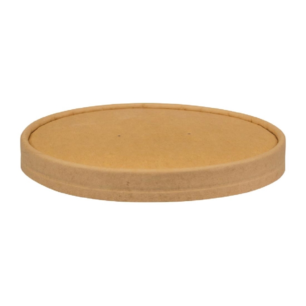 Biopak Paper Lid for Kraft BioBowl 500-1000ml (Pack 400)
