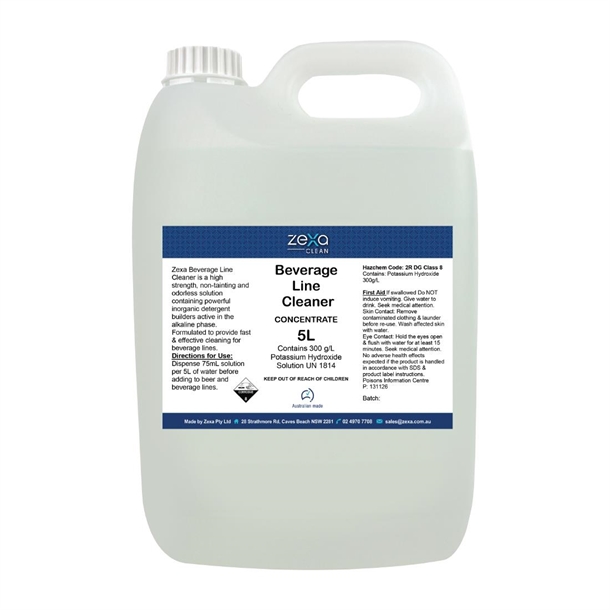 Zexa Beverage Line Cleaner - 5lLtr (Pack of 3) (Direct)