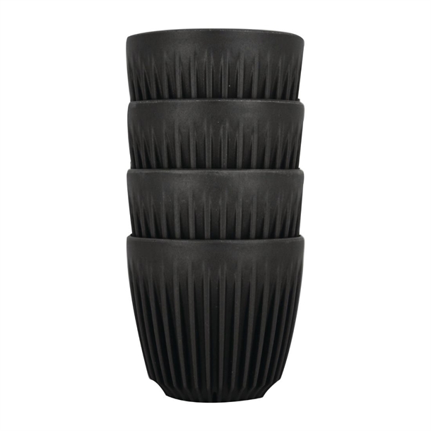 HuskeeCup Cup Charcoal - 228ml 6oz (Box 4)