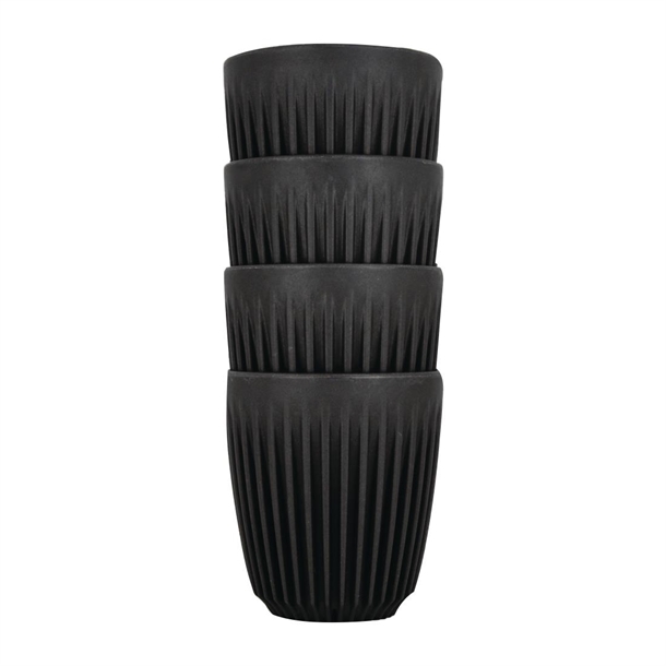 HuskeeCup Cup Charcoal - 289ml 8oz (Box 4)