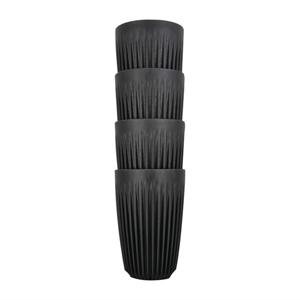 HuskeeCup Cup Charcoal - 409ml 12oz (Box 4)
