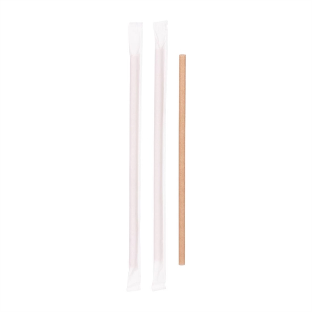 Stroh Sugarcane with PLA Regular Straw Wrapped 200mm 6mm dia (Box 10000)