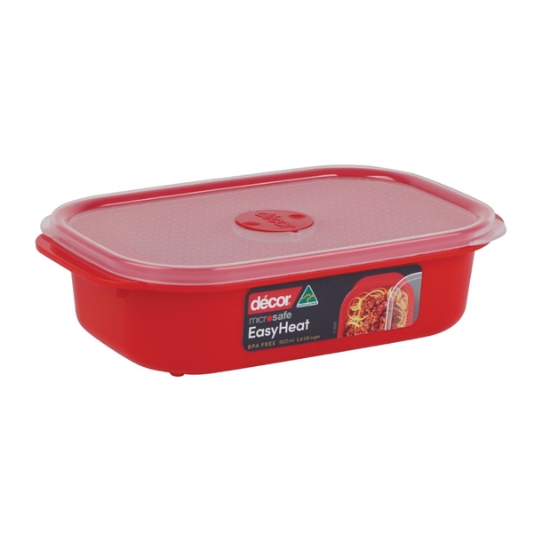 Decor Microsafe Oblong - 900ml (Pack 3)