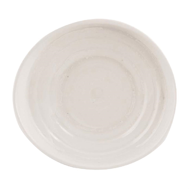Moda Porcelain Snow Organic Bowl/Plate - 205x190mm (Box 6) (B2B)