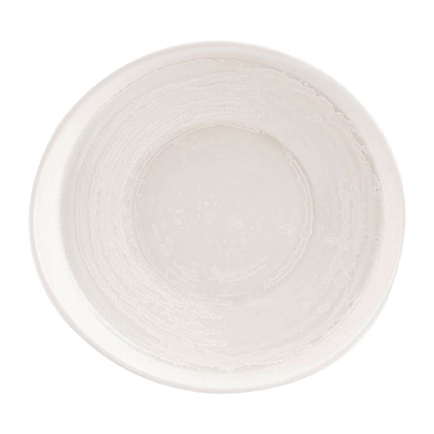 Moda Porcelain Snow Organic Bowl/Plate - 250x235mm (Box 4) (B2B)