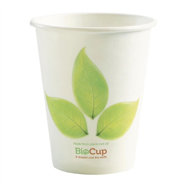 BioPak BioCup Single Wall Leaf - BC-8 280ml 8oz 80mm (Pack 1000)