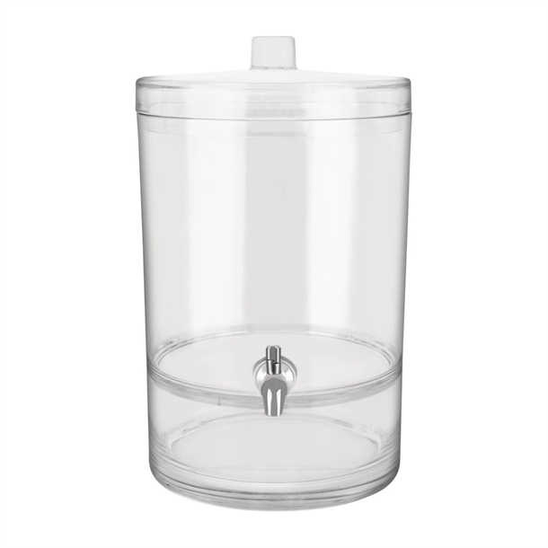 Chef Inox Juice Dispenser Polycarbonate Round 8.9Ltr 297x253x413mm (B2B)