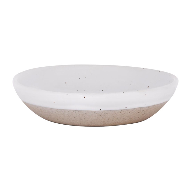 Tablekraft Soho Round Coupe Dish White Pebble - 103x95x25mm (Box 12) (B2B)