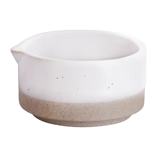 Tablekraft Soho Jug with No Handle White Pebble 80ml 76x70x30mm80ml(Box 12)(B2B)