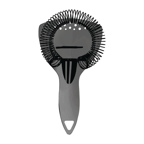 Zanzi Luxury Cocktail Strainer with Handle Gunmetal - 200mm (B2B)