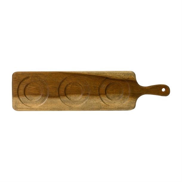 Wood Medium Rect Handled Board 46.9x12cm (Box 4) (Direct)