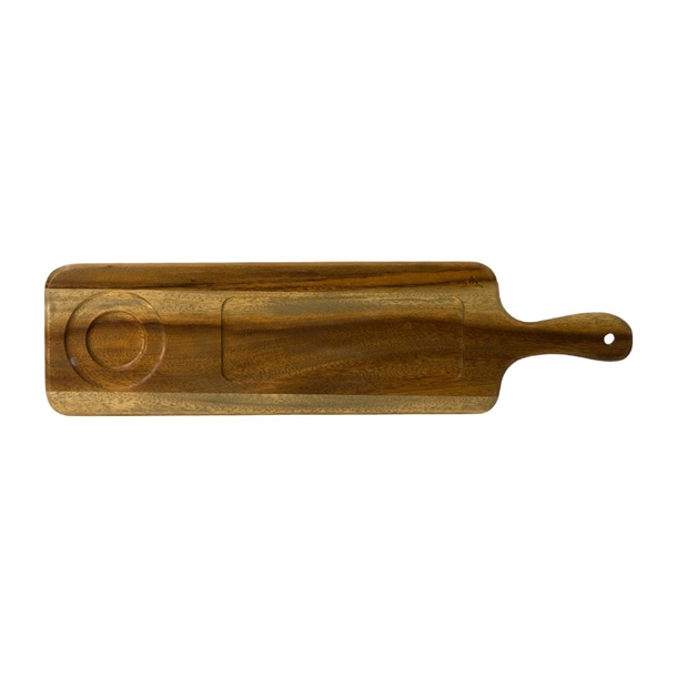Wood Large Rect Handled Board 54.5x14.4cm (Box 4) (Direct)