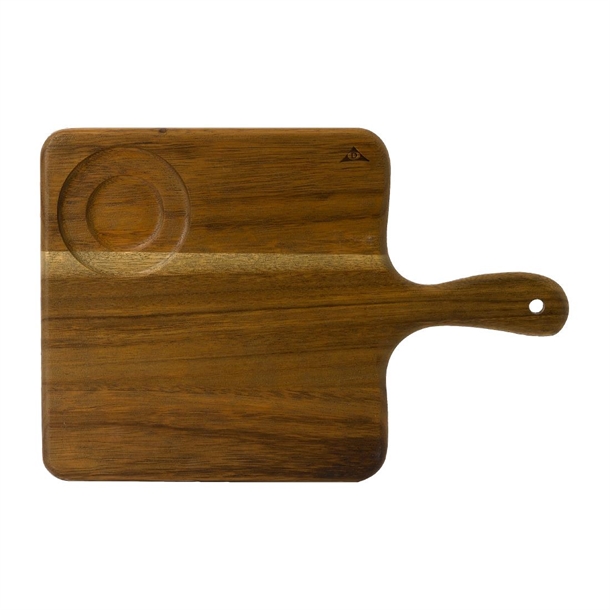 Wood Square Handled Board 38x35.5cm (Box 4) (B2B)
