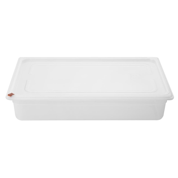 Hygiplas Click PP 1/1 GN with Lid & 7 Colour clips- 100mm 13Ltr (Pack 2)
