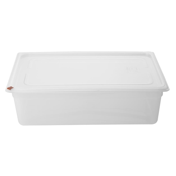 Hygiplas Click PP 1/1 GN with Lid & 7 Colour clips - 150mm 19.5Ltr (Pack 2)