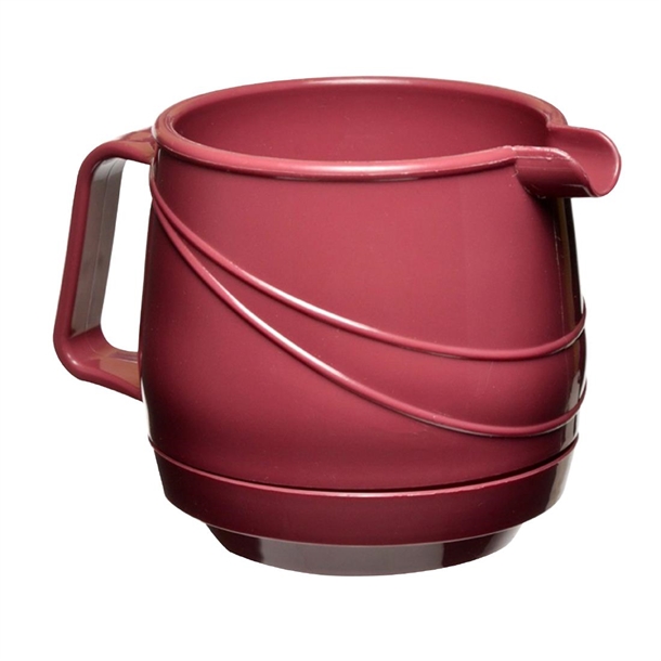 KH Healthcare Moderne Bev Pourer Insulated 250ml Burgundy Pp/Pu (#34) (Box 24)