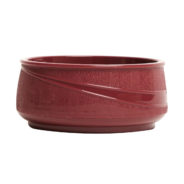KH Healthcare Moderne Soup Bowl Insulated Burgundy Pp/Pu (#36) (Box 12)