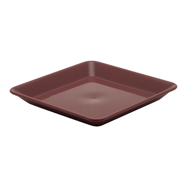 KH Healthcare Bread/Butter Plate 140x140mm Burgundy Pp (#23) (Box 12)