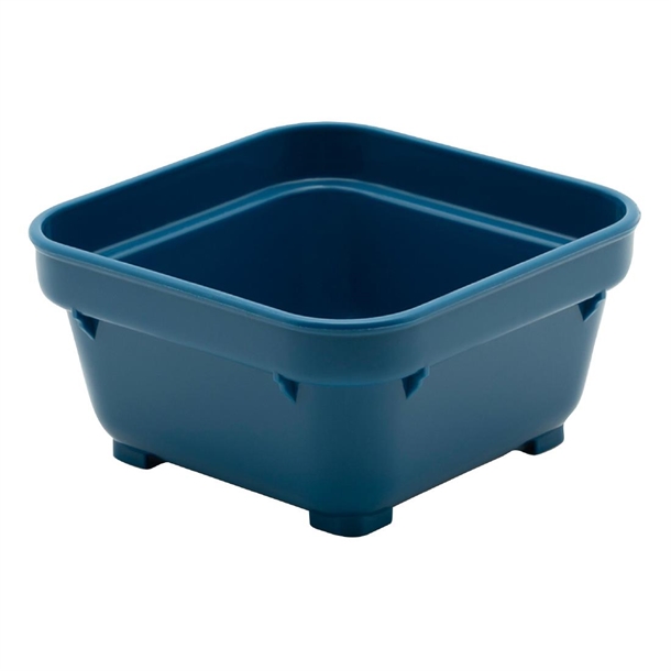 KH Healthcare Square Bowl 100mm Blue Pp (#19) (Box 12) (B2B)