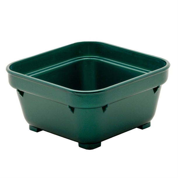 KH Healthcare Square Bowl 100mm Green Pp (#19) (Box 12) (B2B)