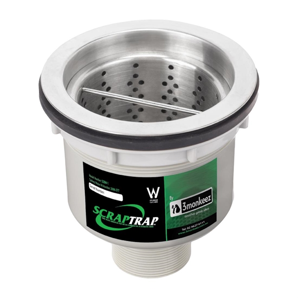 3Monkeez Sink Waste Arrestor - Suit 127mm Outlet