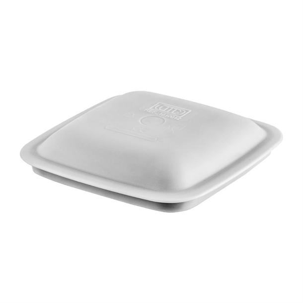 Poliware Reusable Rigid Cover for Square Bowl Grey (Pack 25) (Direct)