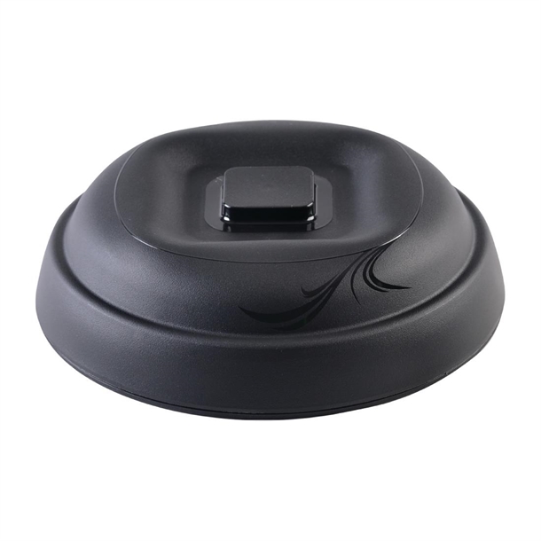 Aladdin Temp-Rite 9" 230mm Radiance Insulated Dome Black (Pack 12) (Direct)