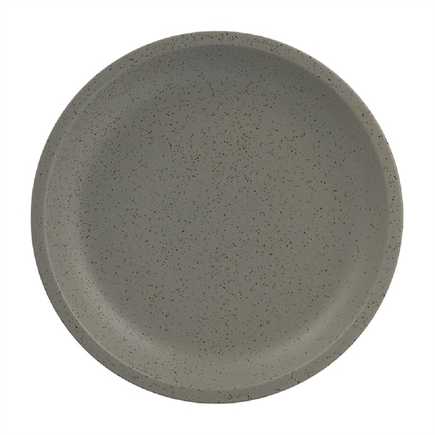 Luzerne Dune Ash Round Plate - 173mm (Box 6) (B2B)