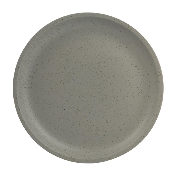 Luzerne Dune Ash Round Plate - 231mm (Box 4) (B2B)