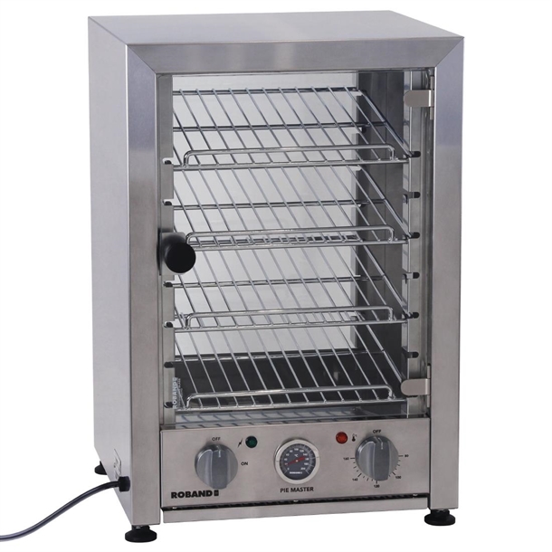 Roband Pie Master Pie Warmer PM25 Hinged Glass Door - 25 Pies