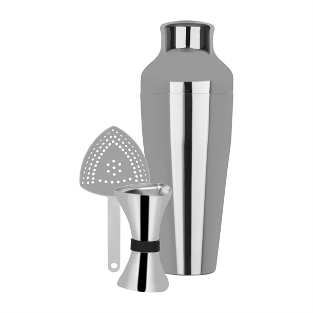 Zanzi Cocktail Set 3pc Stainless Steel (B2B)