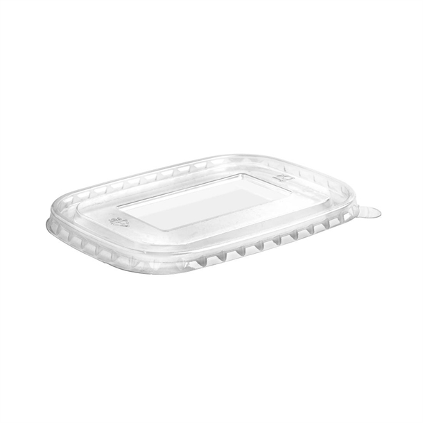 BioPak Paper Board Takeaway PET Lid to suit 500 - 1000ml (Pack 300) (B2B)