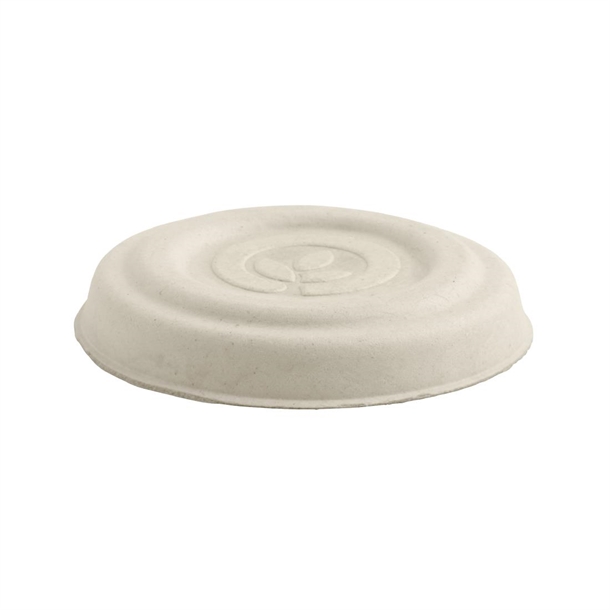 BioPak Natural Sugarcane Base Sauce Container Lid to suit 30ml (Pack 1000)