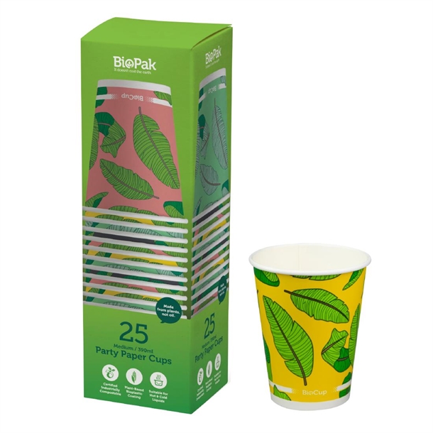 BioPak Cold Paper BioCup - 12oz (Pack 25)