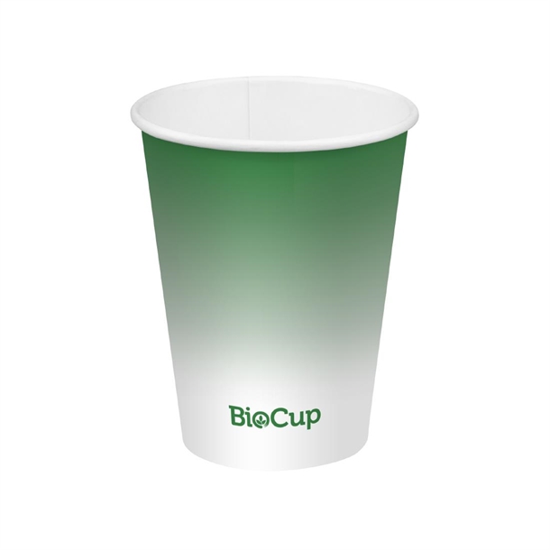 BioPak Cold Paper BioCup Green - 280ml 80mm (Pack 1000) (B2B)